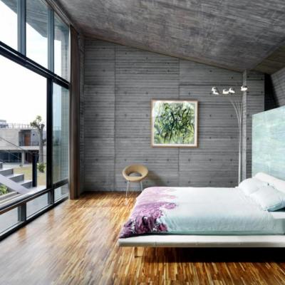 Interior Concrete Wall Idea And Window In The Bedroom Design Stain Floor Sealer Paint Finish Stair Panel Resurfacing