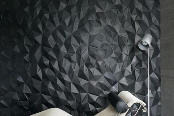 3D Wall Style 3DT CUSTOM CONTEMP BLACK MATTE
